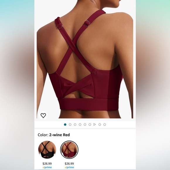 CoolRun Wirefree High Support Exercise and Offers Back Support Sports Bra | NEW - Picture 10 of 10